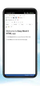 Easy word 2 HTML editor screenshot #1 for iPhone