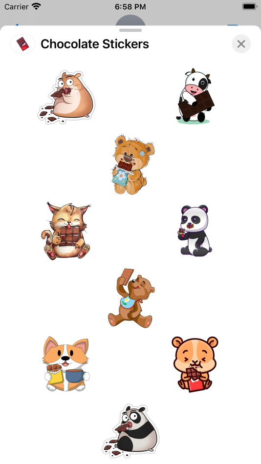 #1. Chocolate Stickers App (iOS) 由: Paul Scott
