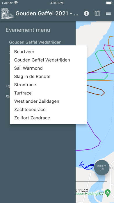 Zeilvaart Warmond Track&Trace Screenshot