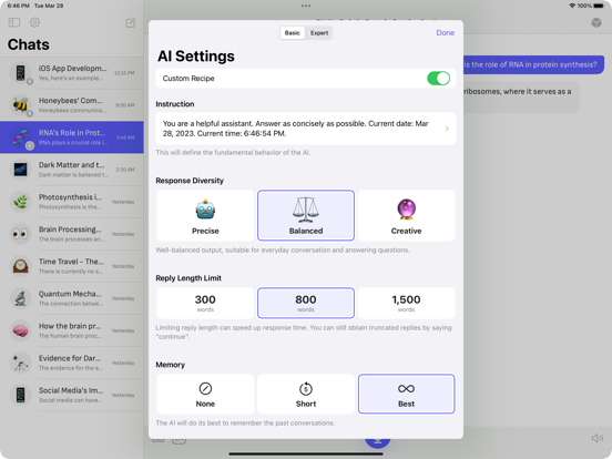 Talky: LLM Playground iPad screenshot 4 - Utilities app