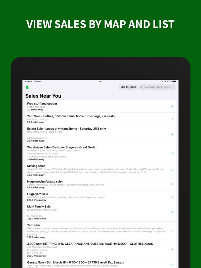 LuckySale Garage Sale Finder