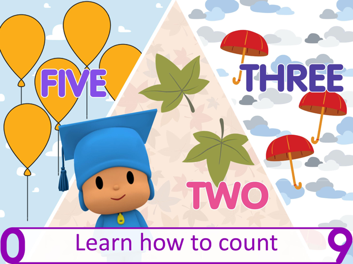 Pocoyo Numbers 123 Lets Learn