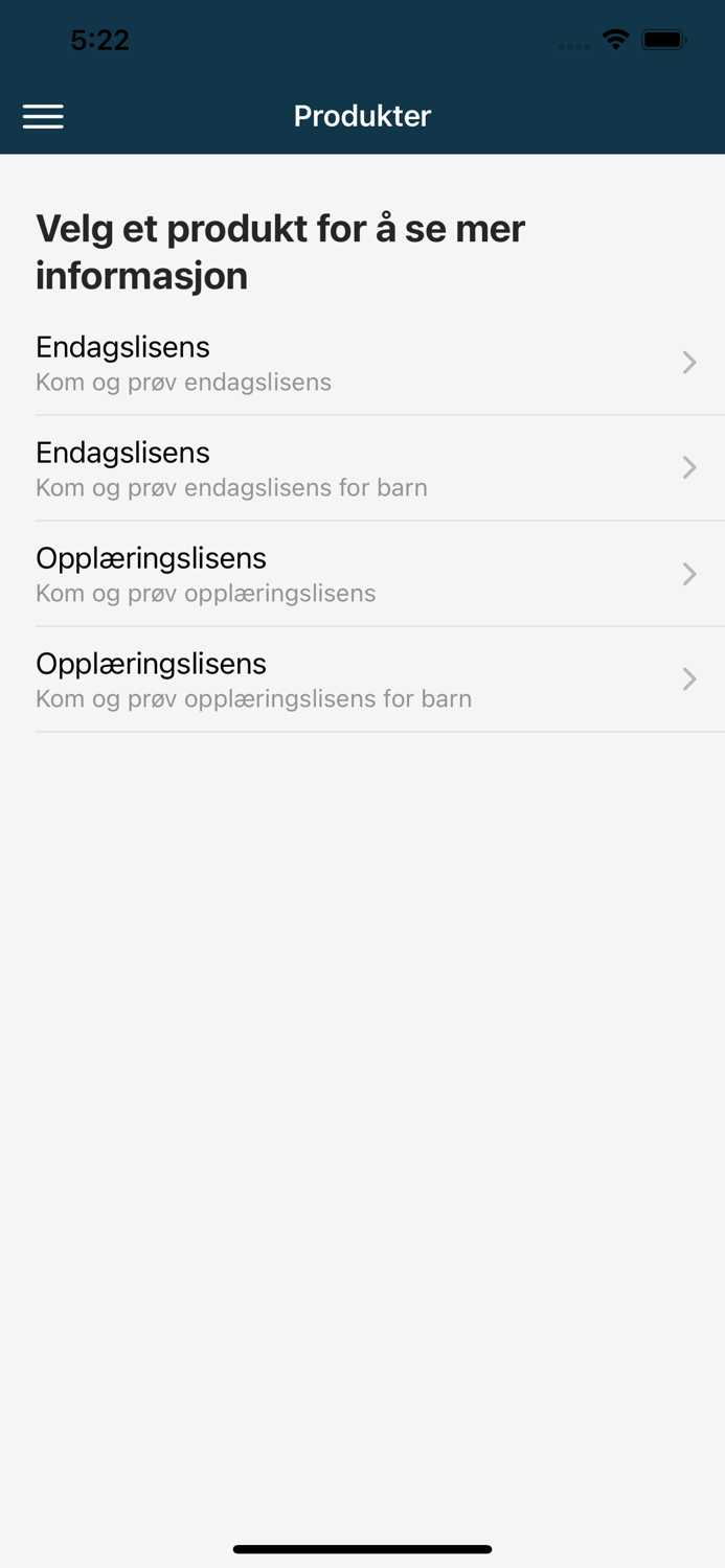 Kom og Prøv lisens - NMF