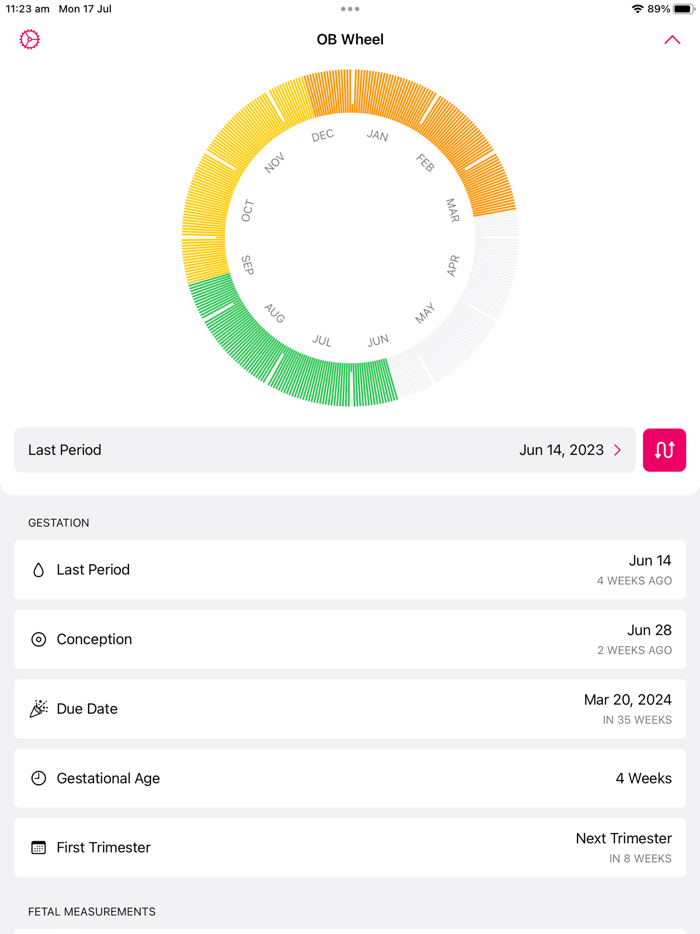 OB Wheel for Pregnancy