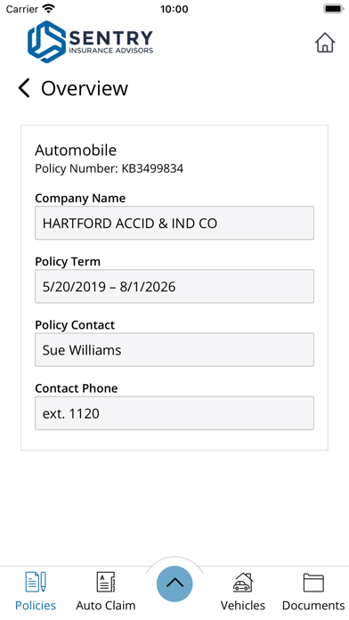Sentry Insurance Advisors Screenshot