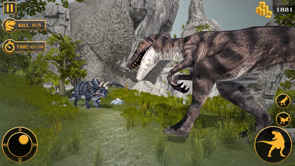 #4. JUNGLE DINO SIMULATOR 3D 2021 (iOS) 来自: Usman Musaddiq