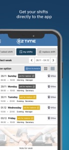 EZTime-Time Clock & Scheduling screenshot #8 for iPhone
