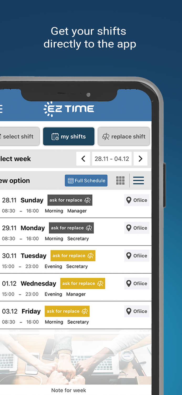 EZTime-Time Clock and Scheduling