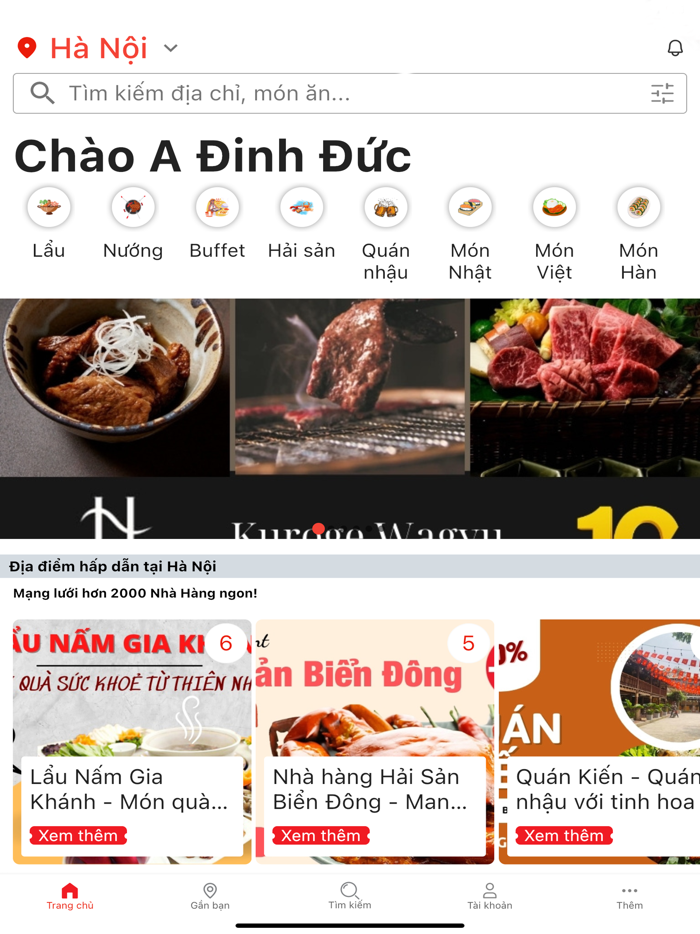 PasGo Đặt bàn nhà hàng ưu đãi