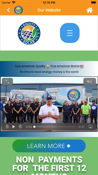 Equity Solar Screenshot