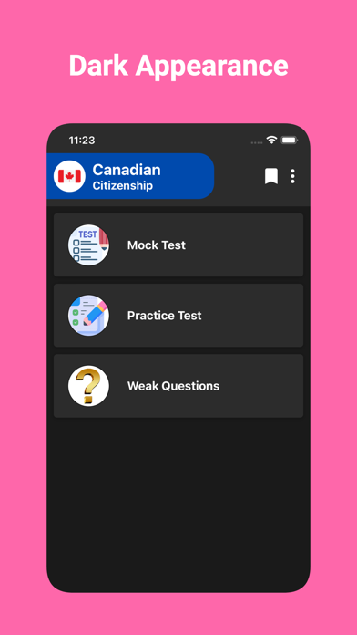 Canadian Citizenship Prep Test Screenshot