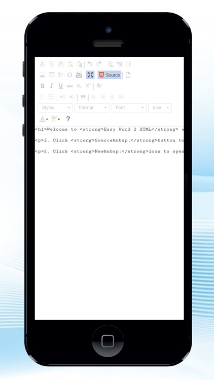 Easy word 2 HTML editor