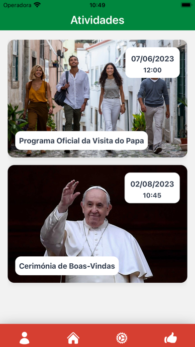 Dias nas Dioceses 2023 Screenshot