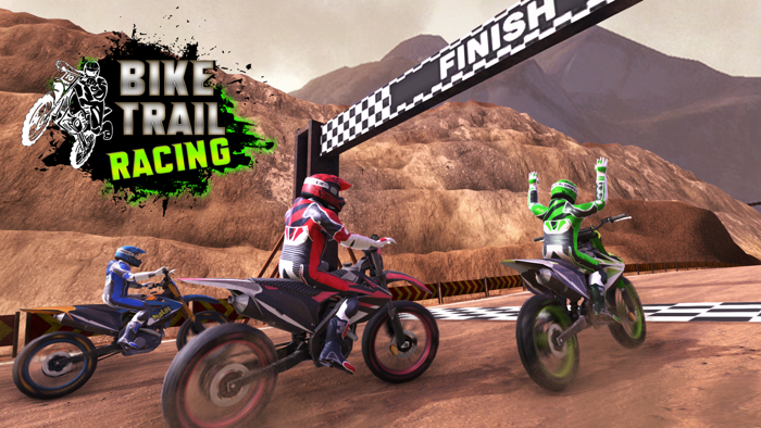 Dirt Trial Bike Racing