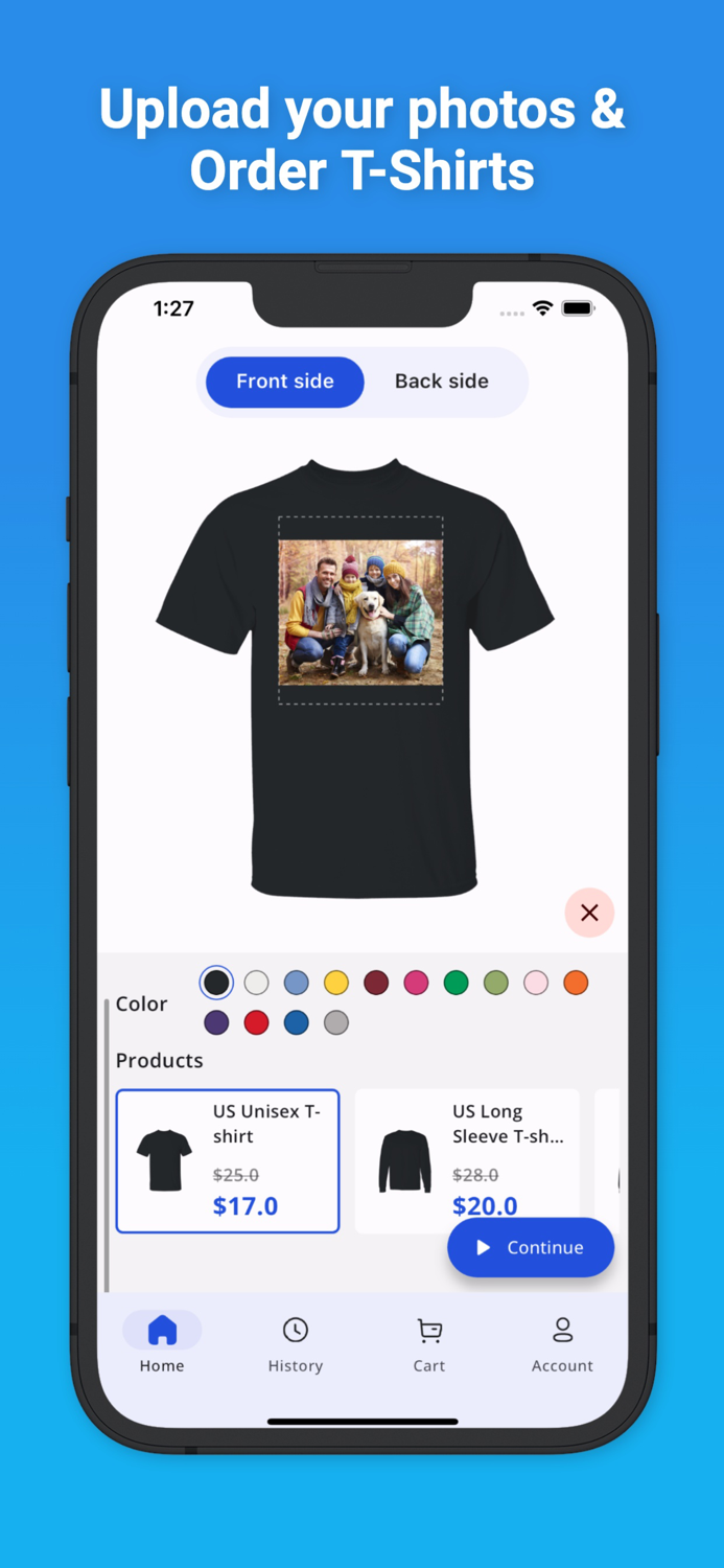 T-Shirt Up Designer and Order 