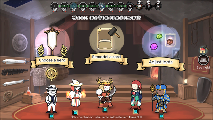 3 Minute Heroes Card Defense