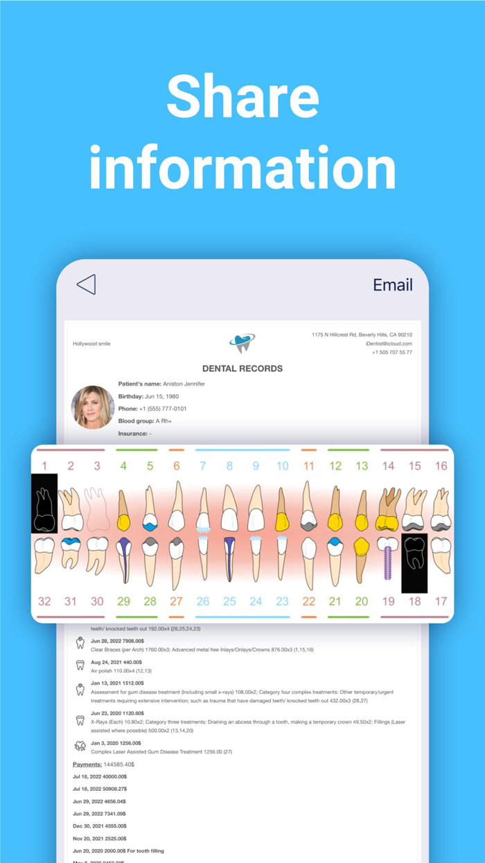 iDentist dental clinic app