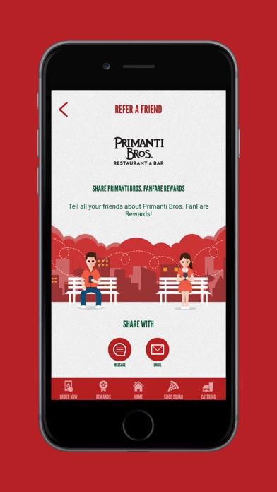 Primanti Bros. FanFare Rewards Screenshot