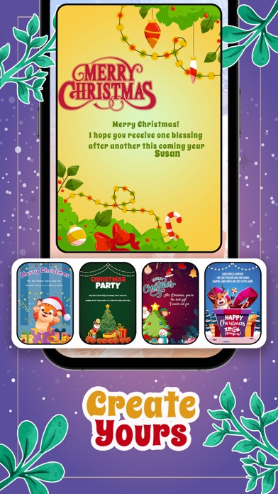 Christmas Greeting Cards wish Screenshot