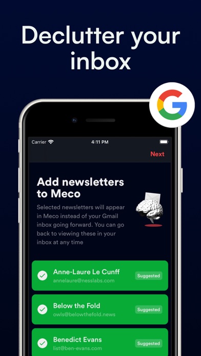 Screenshot #3 pour Newsletter Reader by Meco