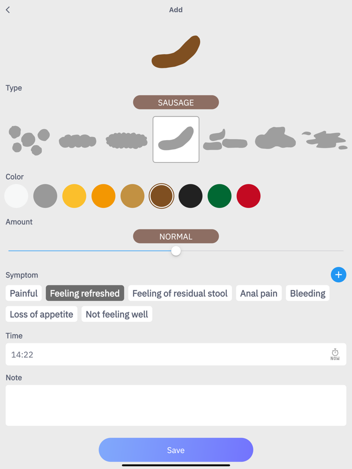 Simple Poop Tracker