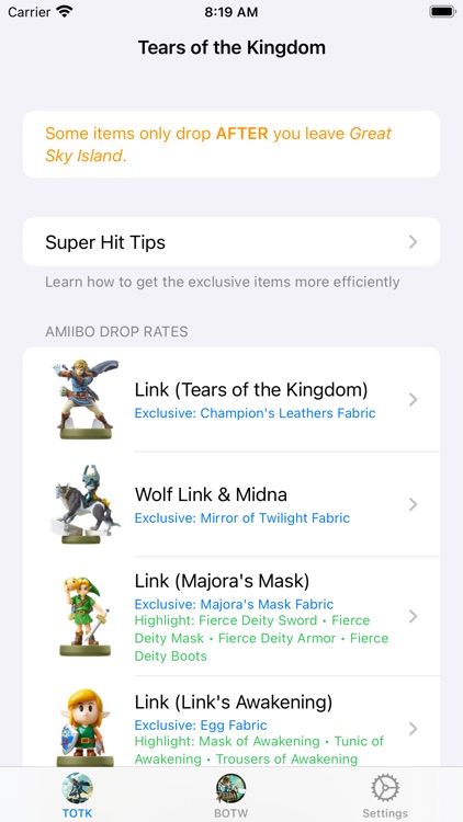 Amiibo Rewards for TOTK & BOTW screenshot-0