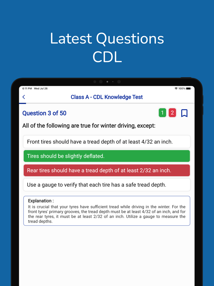Nevada CDL Permit Practice