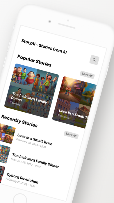 StoryAI: AI Generated Stories Screenshot