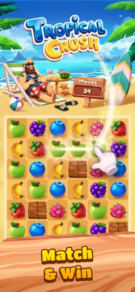 Game screenshot Tropical Crush: Match-3 Game mod apk