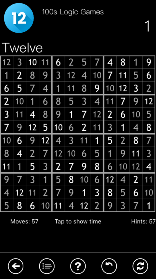 #5. 100s Logic Games - Sudokus (iOS) Bởi: Andrea Sabbatini