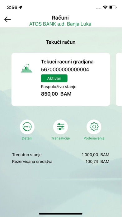 ATOS BANK Online Screenshot