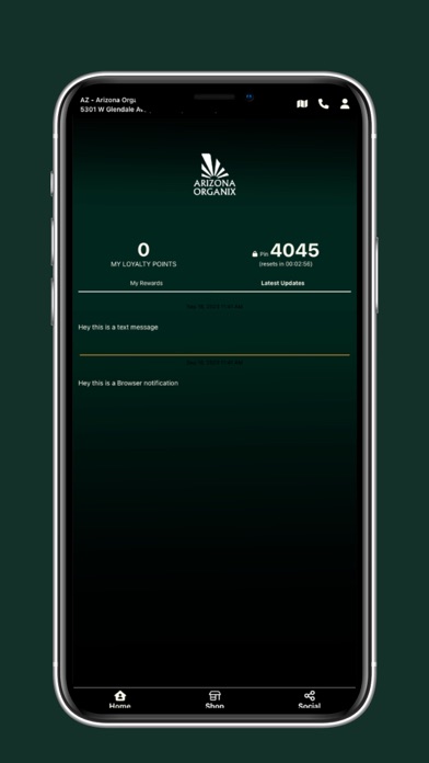 Arizona Organix App Screenshot