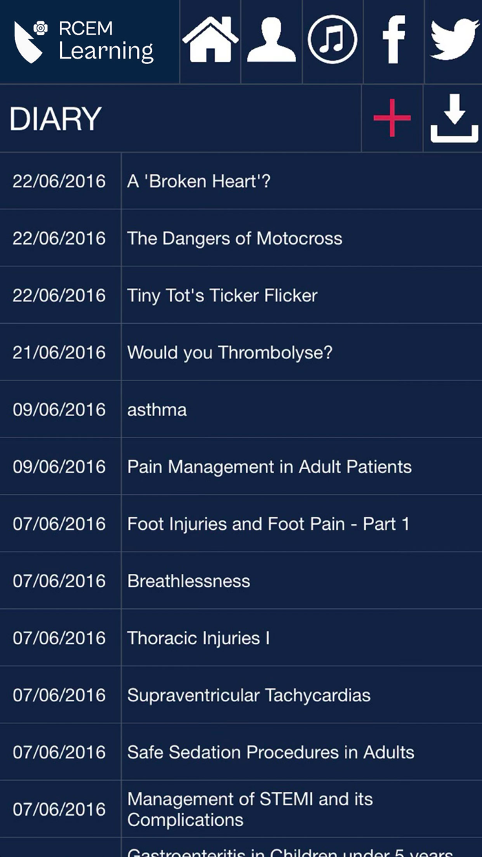 RCEMLearning CPD Diary