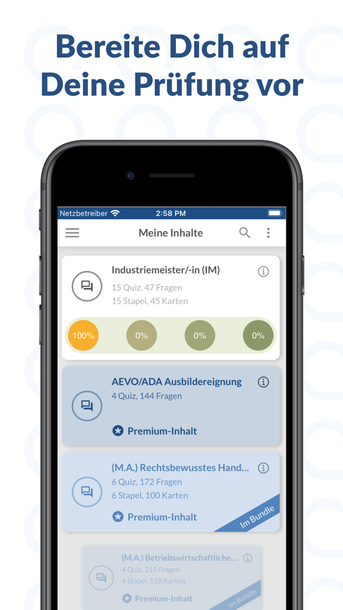 Industriemeister Prüfungen