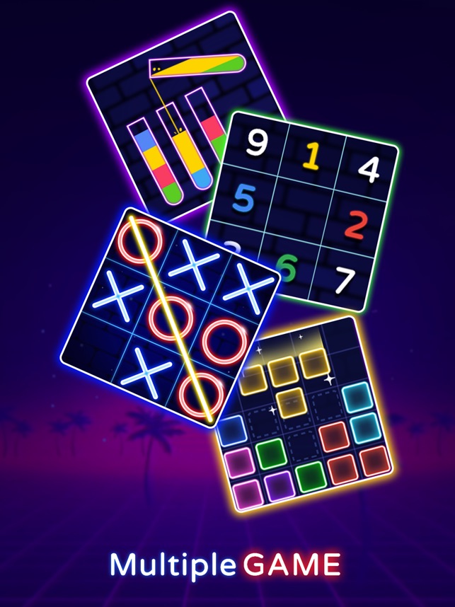 Tic Tac Toe 2 Player: XO Glow para iPhone - Download