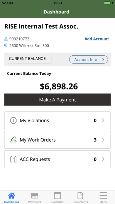 RISE Association Management Screenshot