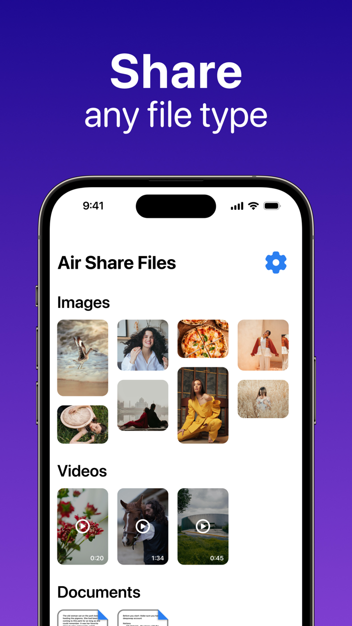 Air Share Files and Drop Photo