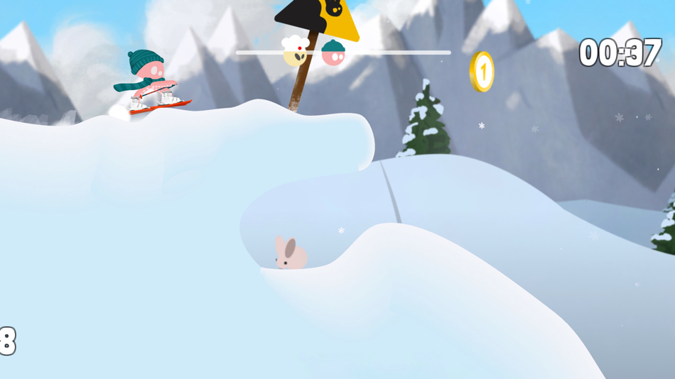 #4. Octopus Ski Adventure (iOS) Podle: Denis Kulakov