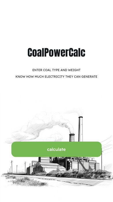CoalPowerCalc Screenshot