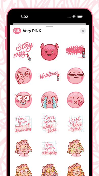 Very PINK stickers! Screenshot