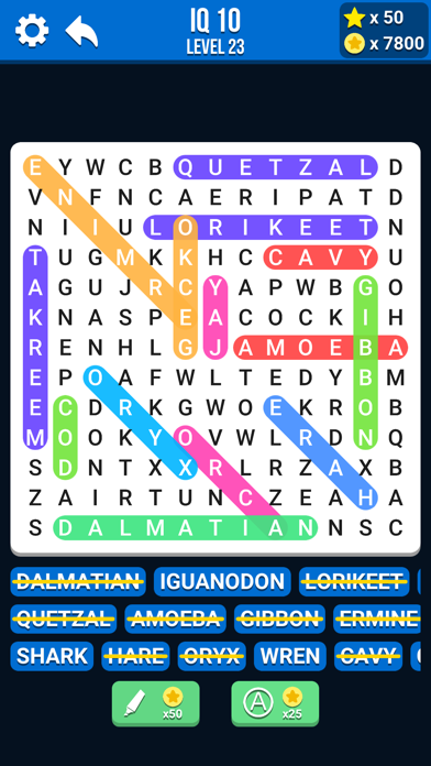 Word Search IQ: Puzzle Games Screenshot