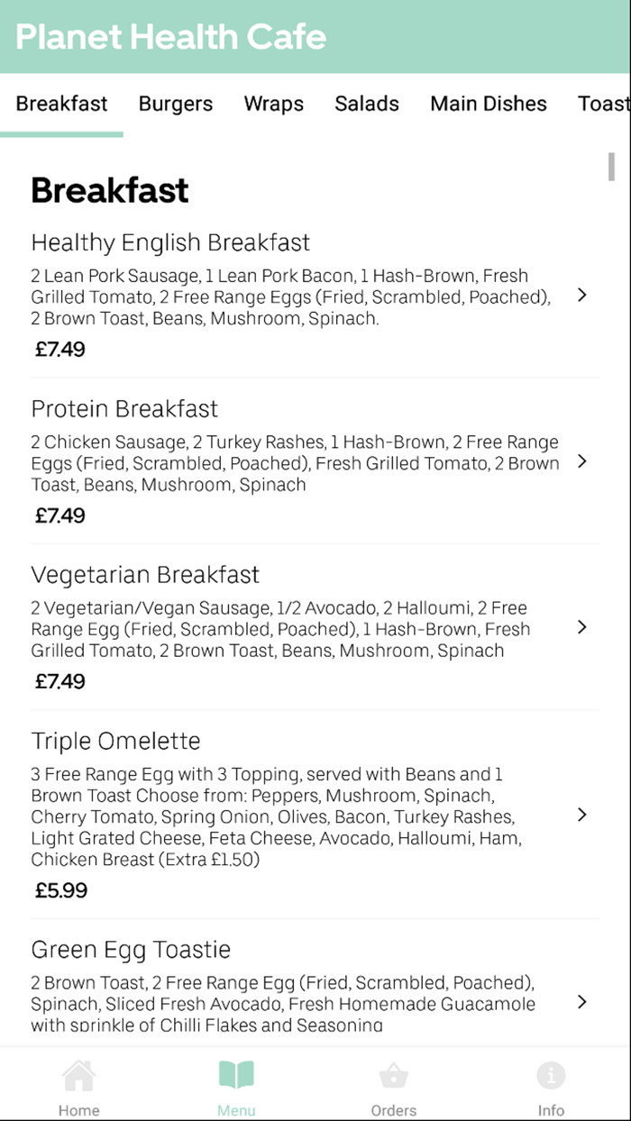 Planet Health Cafe L9