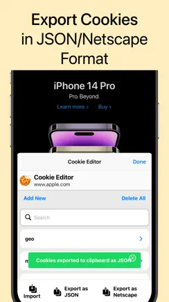 Cookie Editor For Safari iPhone image 4
