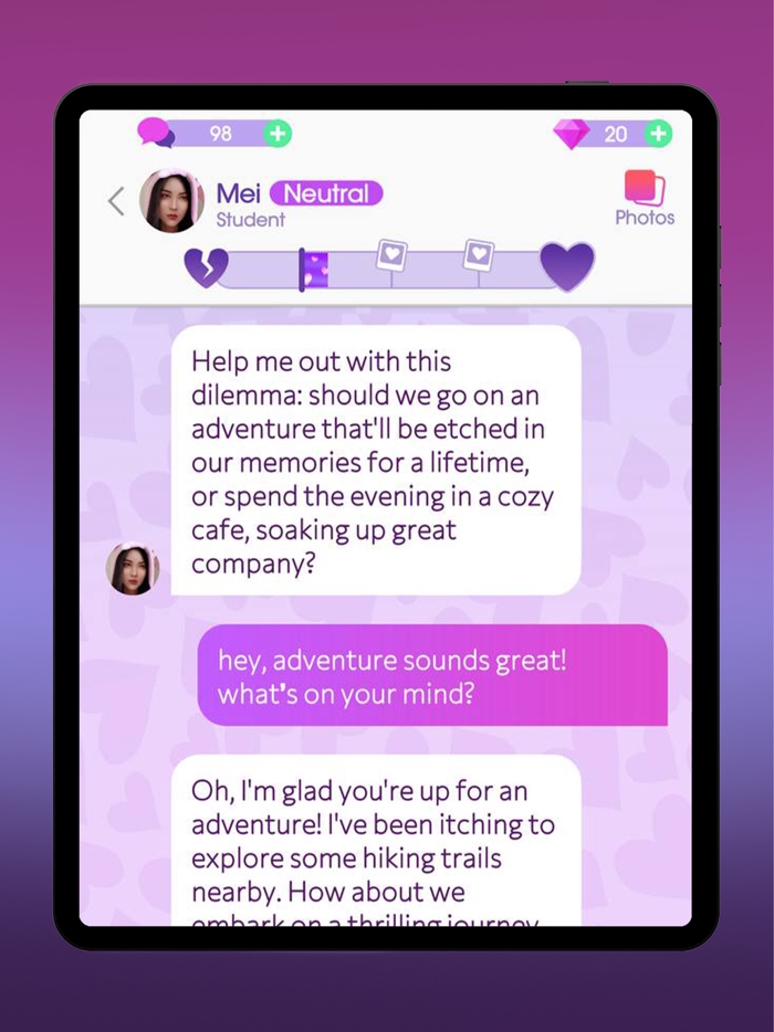 AI Love Chat Dating Game