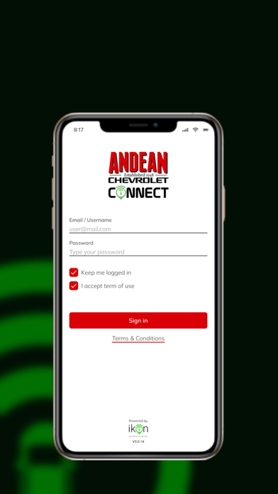 Andean Chevrolet Connect Screenshot