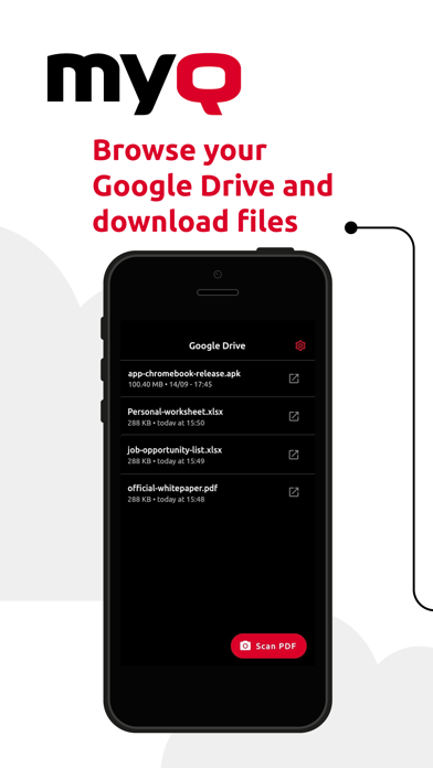 Camera scan to Google Drive Screenshot