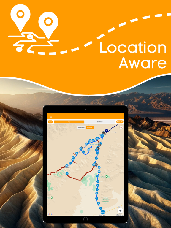 Death Valley NP Audio Guide iPad screenshot 2 - Travel app