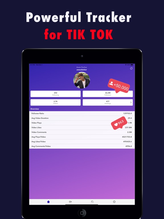 TikTracker - Followers Trackerのおすすめ画像1