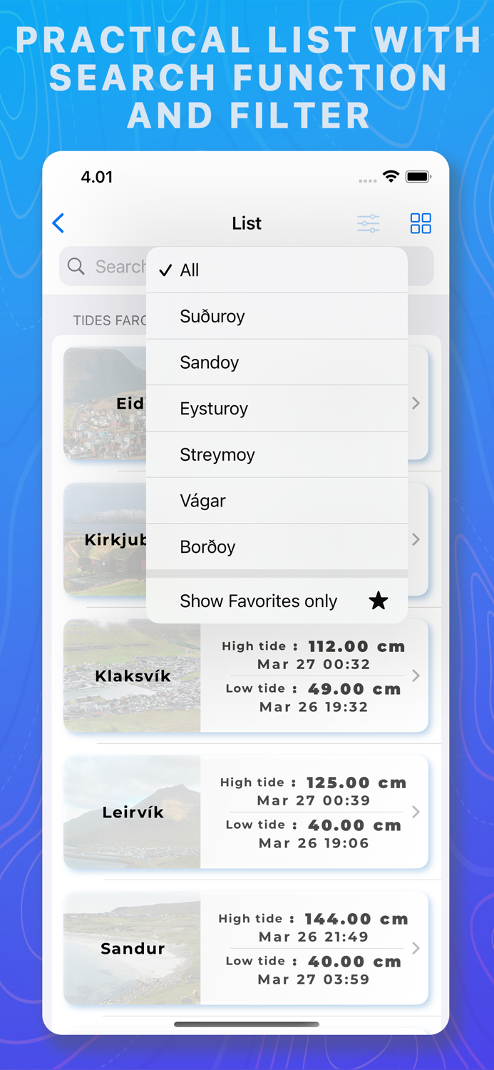 Tidevande Faroe Islands