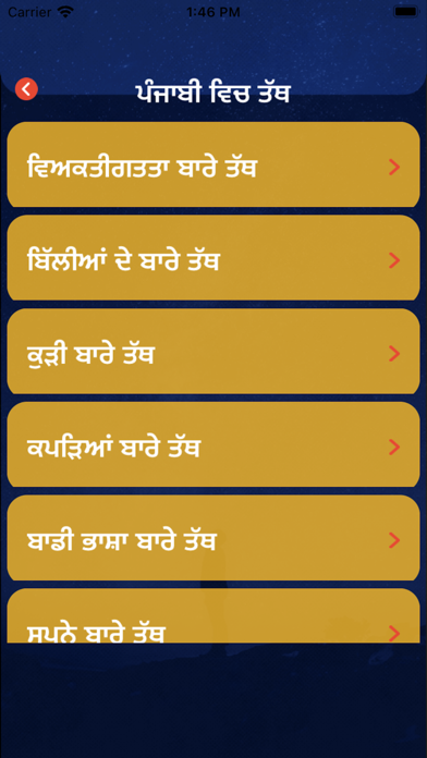 Punjabi Facts & Punjabi Status Screenshot